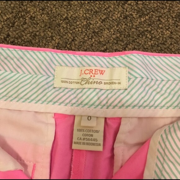 Pink J. Crew Chinco Shorts - Picture 3 of 3
